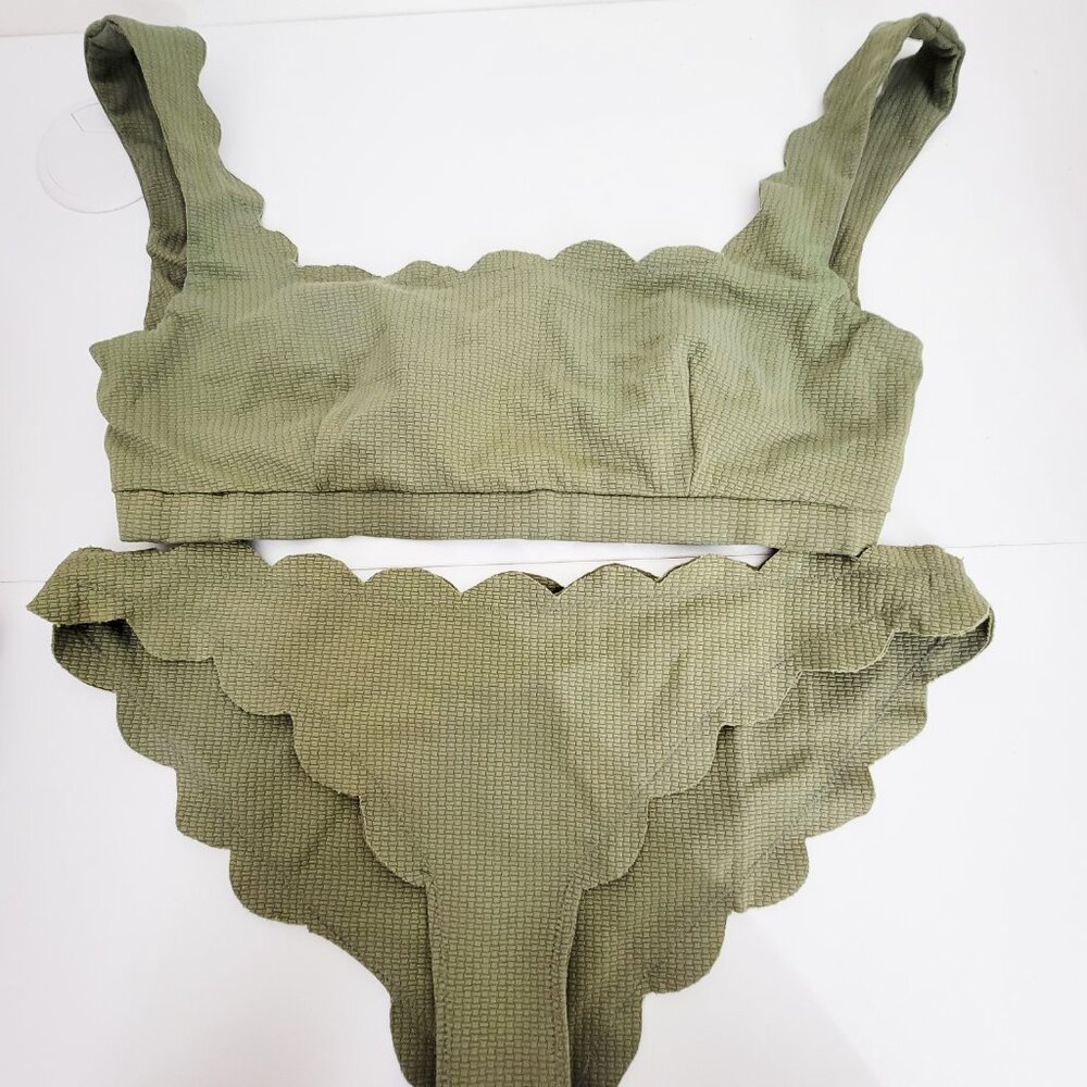 Marysia Swim Palm Springs Scallop Bikini Set Medium